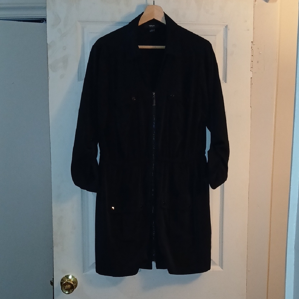 Black Women's Long Jacket Coat - Unbranded